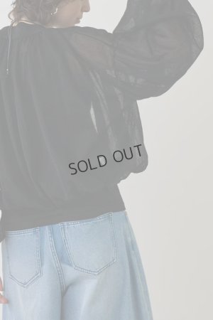 画像6: グレースコンチネンタル｜GRACE CONTINENTAL  シアーニットバルーンジャケット{-BES}