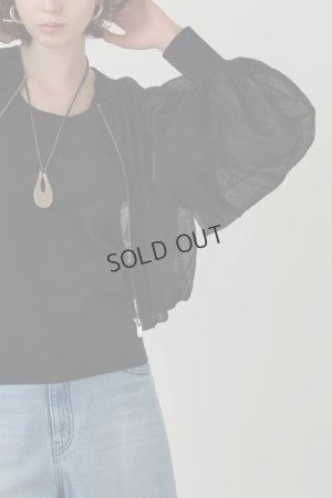 画像7: グレースコンチネンタル｜GRACE CONTINENTAL  シアーニットバルーンジャケット{-BES}