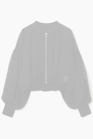 画像8:  {SOLD} グレースコンチネンタル｜GRACE CONTINENTAL  シアーニットバルーンジャケット{-BES}
