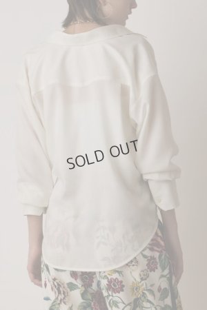 画像3: {SOLD}グレースコンチネンタル｜GRACE CONTINENTAL  シアー2wayウエスタンシャツ{-BES}