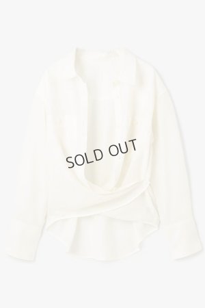 画像13: {SOLD}グレースコンチネンタル｜GRACE CONTINENTAL  シアー2wayウエスタンシャツ{-BES}