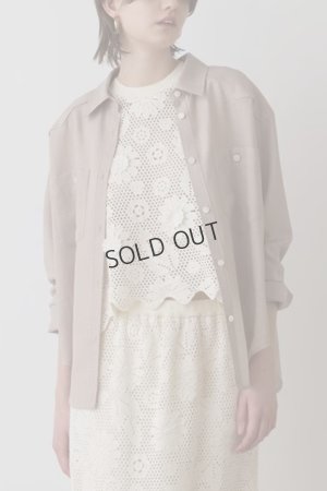 画像1: {SOLD}グレースコンチネンタル｜GRACE CONTINENTAL  シアー2wayウエスタンシャツ{-BES}