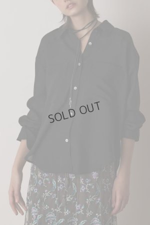 画像1: {SOLD}グレースコンチネンタル｜GRACE CONTINENTAL  シアー2wayウエスタンシャツ{-BES}