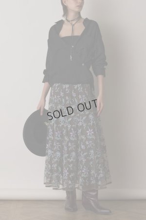 画像2: {SOLD}グレースコンチネンタル｜GRACE CONTINENTAL  シアー2wayウエスタンシャツ{-BES}