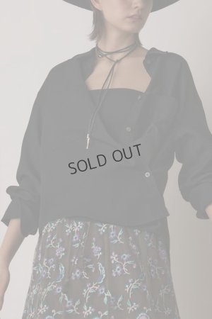 画像4: {SOLD}グレースコンチネンタル｜GRACE CONTINENTAL  シアー2wayウエスタンシャツ{-BES}