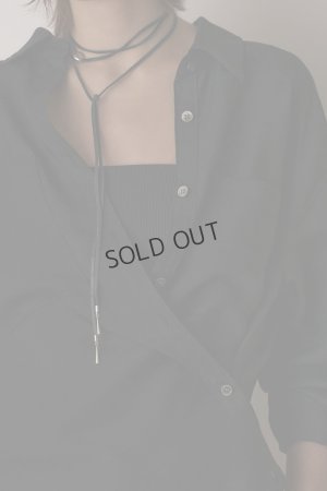 画像6: {SOLD}グレースコンチネンタル｜GRACE CONTINENTAL  シアー2wayウエスタンシャツ{-BES}