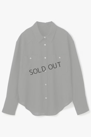 画像8: {SOLD}グレースコンチネンタル｜GRACE CONTINENTAL  シアー2wayウエスタンシャツ{-BES}