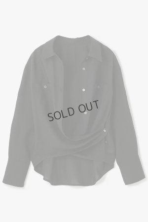 画像9: {SOLD}グレースコンチネンタル｜GRACE CONTINENTAL  シアー2wayウエスタンシャツ{-BES}