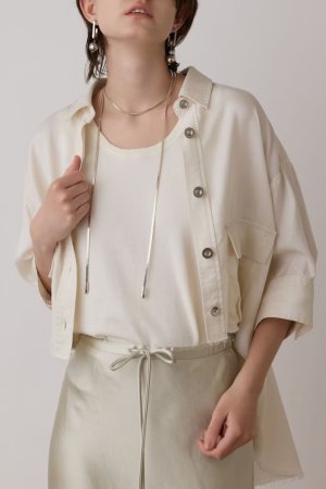 画像1: 【 10%OFF セール｜31,900円→28,710円】 グレースコンチネンタル｜GRACE CONTINENTAL  ハーフスリーブルーズシャツ{-BES}