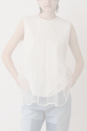 画像1:  {SOLD} グレースコンチネンタル｜GRACE CONTINENTAL  シアージャガードカットトップ{-BES}