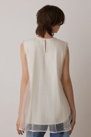 画像5: 【 40%OFF セール28,600円→17,160円】 グレースコンチネンタル｜GRACE CONTINENTAL  シアージャガードカットトップ{-BES}