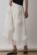 グレースコンチネンタル｜GRACE CONTINENTAL  メッシュフラワースカート{-BES}