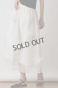 【 30%OFF セール｜38,500円→26,950円】 グレースコンチネンタル｜GRACE CONTINENTAL  メッシュフラワースカート{-BES}