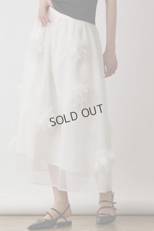 画像1: {SOLD}グレースコンチネンタル｜GRACE CONTINENTAL  メッシュフラワースカート{-BES}