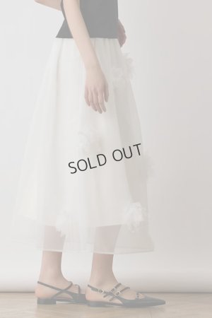 画像2: {SOLD}グレースコンチネンタル｜GRACE CONTINENTAL  メッシュフラワースカート{-BES}