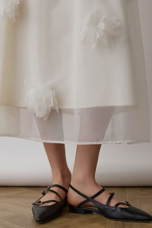 画像3: 【 30%OFF 会員様限定プレセール｜38,500円→26,950円】 グレースコンチネンタル｜GRACE CONTINENTAL  メッシュフラワースカート{-BES}