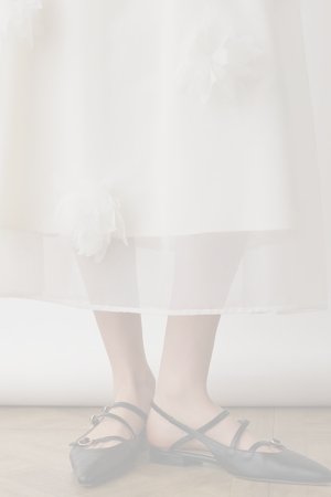 画像3:  {SOLD} グレースコンチネンタル｜GRACE CONTINENTAL  メッシュフラワースカート{-BES}