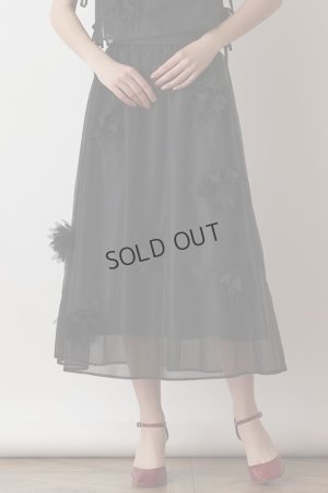 画像1: {SOLD}グレースコンチネンタル｜GRACE CONTINENTAL  メッシュフラワースカート{-BES}
