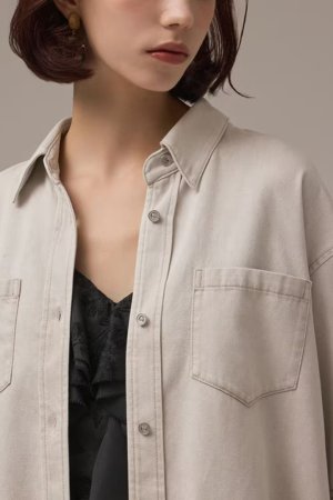 画像4: ★取り寄せリクエスト注文受付中★ グレースコンチネンタル｜GRACE CONTINENTAL  ツイルハーフスリーブシャツ{-BEA}