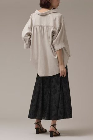 画像10: ★取り寄せリクエスト注文受付中★ グレースコンチネンタル｜GRACE CONTINENTAL  ツイルハーフスリーブシャツ{-BEA}