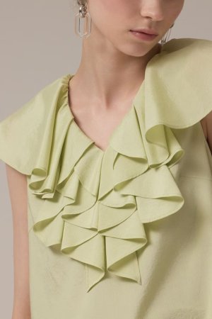 画像2: ★取り寄せリクエスト注文受付中★ グレースコンチネンタル｜GRACE CONTINENTAL  フリルカラートップ{-BEA}