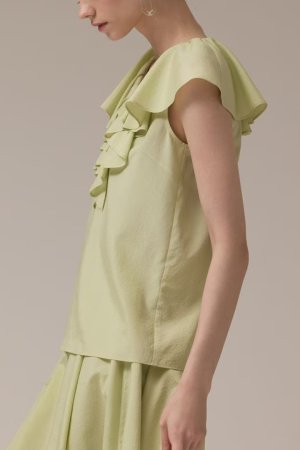 画像4: ★取り寄せリクエスト注文受付中★ グレースコンチネンタル｜GRACE CONTINENTAL  フリルカラートップ{-BEA}