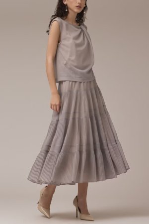 画像2: グレースコンチネンタル｜GRACE CONTINENTAL  オーガンドレープトップ{-BEA}