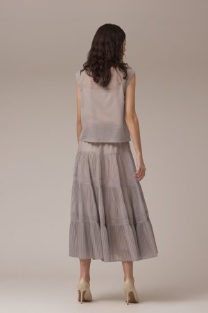 画像5: グレースコンチネンタル｜GRACE CONTINENTAL  オーガンドレープトップ{-BEA}