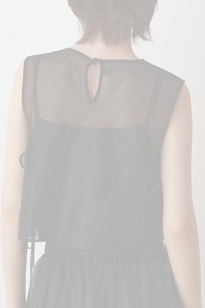画像2:  {SOLD} グレースコンチネンタル｜GRACE CONTINENTAL  メッシュフラワートップ{-BES}