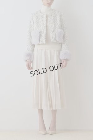 画像4: {※取り寄せ不可}グレースコンチネンタル｜GRACE CONTINENTAL  ツイードコンビジャケット{-BEA}