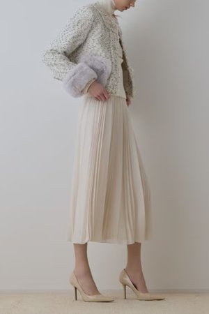 画像6: グレースコンチネンタル｜GRACE CONTINENTAL  ツイードコンビジャケット{-BEA}