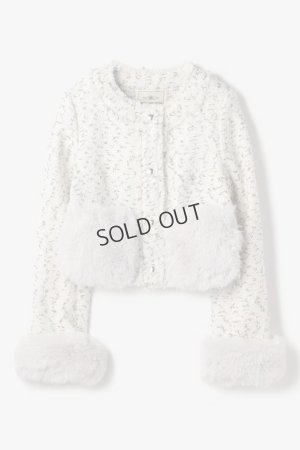 画像7: {※取り寄せ不可}グレースコンチネンタル｜GRACE CONTINENTAL  ツイードコンビジャケット{-BEA}