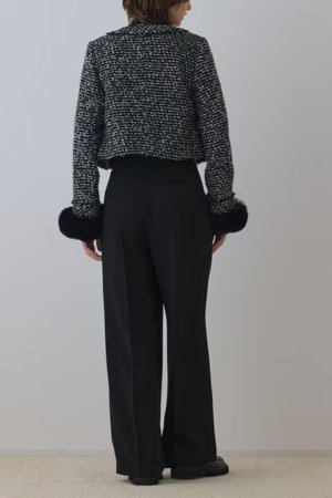 画像4: グレースコンチネンタル｜GRACE CONTINENTAL  ツイードコンビジャケット{-BEA}