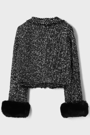 画像12: グレースコンチネンタル｜GRACE CONTINENTAL  ツイードコンビジャケット{-BEA}