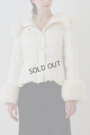 画像1: {SOLD}グレースコンチネンタル｜GRACE CONTINENTAL  エコファーショートダウンジャケット{-BEA}