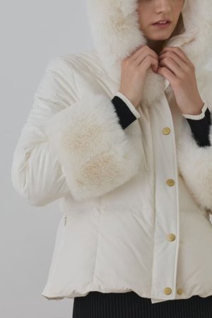 画像3: グレースコンチネンタル｜GRACE CONTINENTAL  エコファーショートダウンジャケット{-BEA}