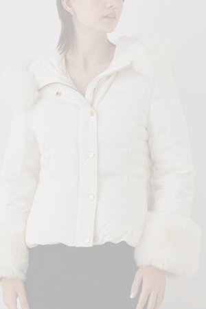 画像4:  {SOLD} グレースコンチネンタル｜GRACE CONTINENTAL  エコファーショートダウンジャケット{-BEA}