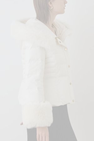画像6:  {SOLD} グレースコンチネンタル｜GRACE CONTINENTAL  エコファーショートダウンジャケット{-BEA}
