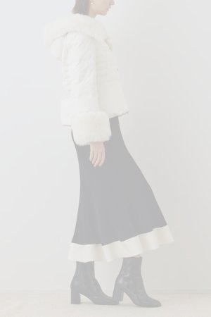 画像9:  {SOLD} グレースコンチネンタル｜GRACE CONTINENTAL  エコファーショートダウンジャケット{-BEA}