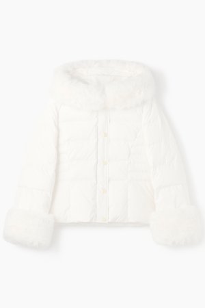 画像10:  {SOLD} グレースコンチネンタル｜GRACE CONTINENTAL  エコファーショートダウンジャケット{-BEA}
