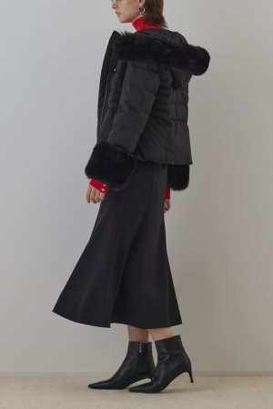 画像3: グレースコンチネンタル｜GRACE CONTINENTAL  エコファーショートダウンジャケット{-BEA}