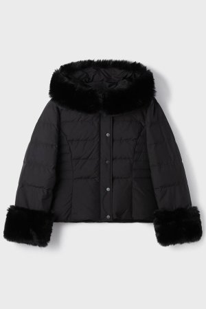 画像6: グレースコンチネンタル｜GRACE CONTINENTAL  エコファーショートダウンジャケット{-BEA}