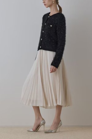 画像3: ★取り寄せリクエスト注文受付中★ グレースコンチネンタル｜GRACE CONTINENTAL  メッシュプリーツスカート{-BEA}