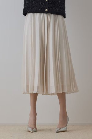 画像5: ★取り寄せリクエスト注文受付中★ グレースコンチネンタル｜GRACE CONTINENTAL  メッシュプリーツスカート{-BEA}