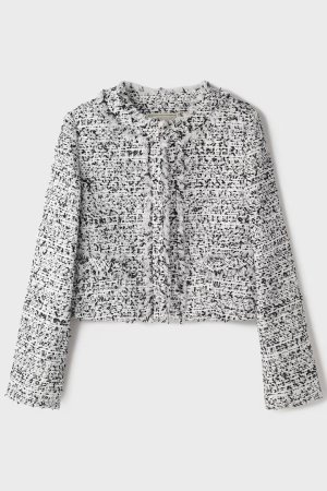 画像9: グレースコンチネンタル｜GRACE CONTINENTAL  ミックスツイードジャケット {-BFS}