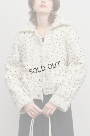 画像1: グレースコンチネンタル｜GRACE CONTINENTAL  ツイードダウンジャケット{-BFS}