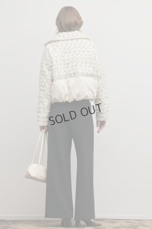 画像4: グレースコンチネンタル｜GRACE CONTINENTAL  ツイードダウンジャケット{-BFS}