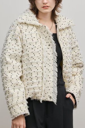 画像7: グレースコンチネンタル｜GRACE CONTINENTAL  ツイードダウンジャケット{-BFS}