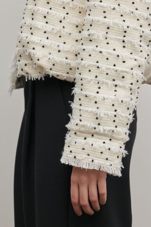 画像12: グレースコンチネンタル｜GRACE CONTINENTAL  ツイードダウンジャケット{-BFS}