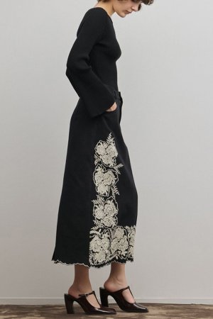 画像3: グレースコンチネンタル｜GRACE CONTINENTAL  エンブロイダリータイトスカート{-BFS}